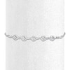 Thumbnail Image 2 of Previously Owned Interwoven Diamond Bolo Bracelet 1/20 ct tw Sterling Silver 9.5&quot;