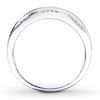 Thumbnail Image 2 of Previously Owned Men's Band 1/2 ct tw Round-cut Diamonds 10K White Gold - Size 6