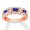 Previously Owned Sapphire Anniversary Band 1/2 ct tw Round-cut Diamonds 14K Rose Gold