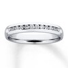 Thumbnail Image 1 of Previously Owned Anniversary Band 1/4 ct tw Round-cut Diamonds 14K White Gold - Size 9
