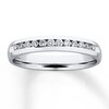 Thumbnail Image 0 of Previously Owned Anniversary Band 1/4 ct tw Round-cut Diamonds 14K White Gold - Size 9