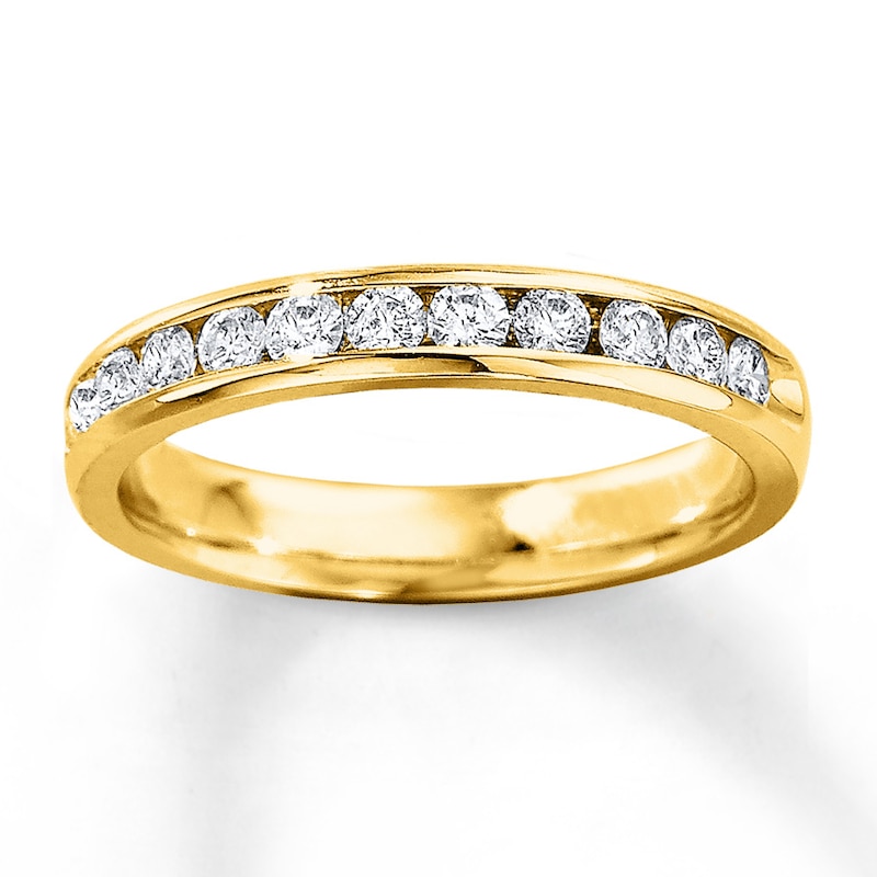 Main Image 1 of Previously Owned Anniversary Band 1 ct tw Round-cut Diamonds 14K Yellow Gold - Size 8.5