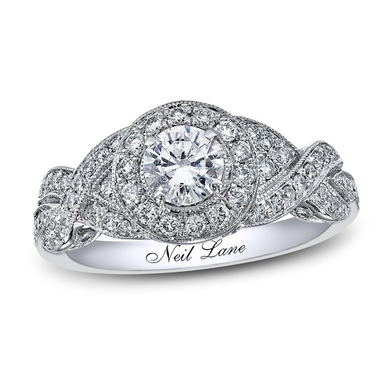 Previously Owned Previously Owned Neil Lane Ring 1 ct tw Round-cut Diamonds 14K White Gold Size 5.25