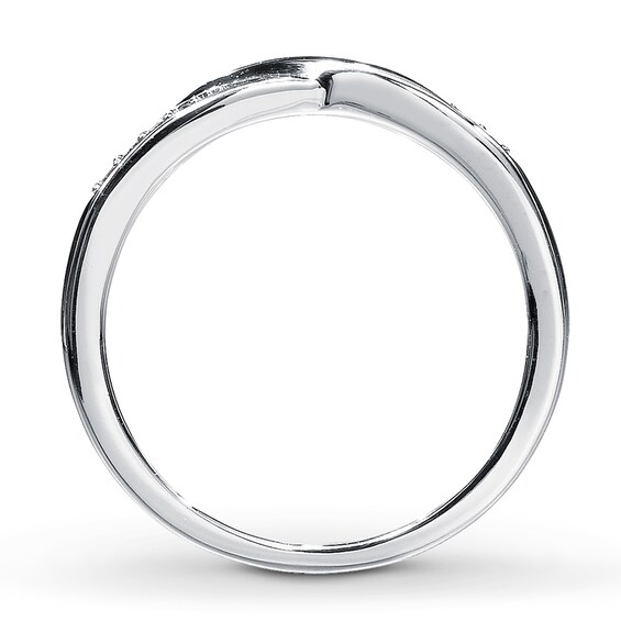 Thumbnail Image 2 of Previously Owned Wedding Band 1/20 ct tw Round-cut Diamonds 10K White Gold Size 8