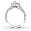 Previously Owned Neil Lane Diamond Engagement Ring 1-1/6 ct tw Round-cut 14K White Gold