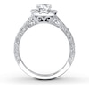 Thumbnail Image 1 of Previously Owned Neil Lane Diamond Engagement Ring 1-1/6 ct tw Round-cut 14K White Gold - Size 4.75