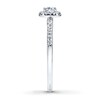 Thumbnail Image 3 of Previously Owned Diamond Engagement Ring 3/8 ct tw Round-cut 10K White Gold - Size 9.5