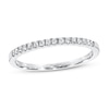 Thumbnail Image 1 of Previously Owned Diamond Wedding Band 1/10 ct tw Round-cut 10K White Gold - Size 8.75