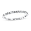 Thumbnail Image 1 of Previously Owned Diamond Wedding Band 1/10 ct tw Round-cut 10K White Gold Size 11.5