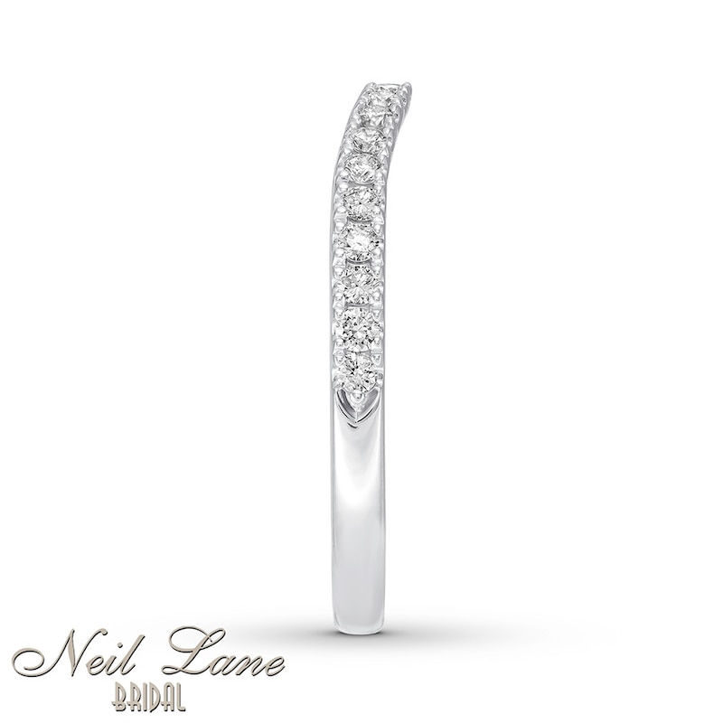 Previously Owned Neil Lane Wedding Band 1/3 ct tw Round-cut Diamonds 14K White Gold - Size 5