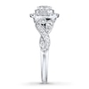 Thumbnail Image 3 of Previously Owned Neil Lane Diamond Engagement Ring 1 ct tw Cushion & Round-cut 14K White Gold - Size 5