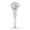 Thumbnail Image 2 of Previously Owned Neil Lane Diamond Engagement Ring 1 ct tw Cushion & Round-cut 14K White Gold - Size 5