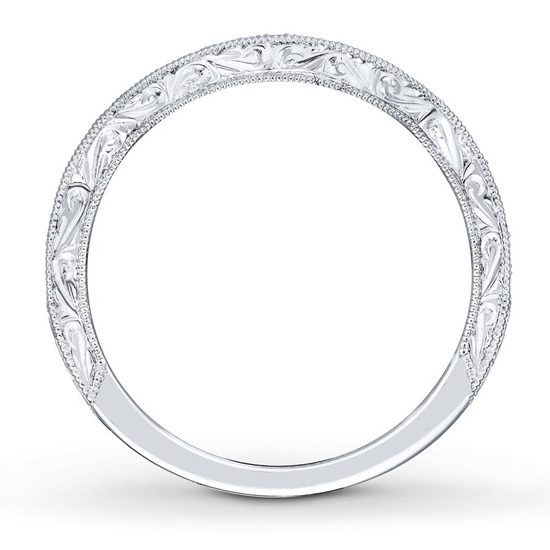 Main Image 2 of Previously Owned Neil Lane Wedding Band 1/8 ct tw Round-cut Diamonds 14K White Gold Size 9.5