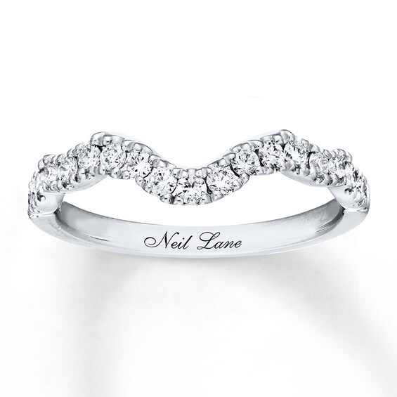 Previously Owned Neil Lane Diamond Wedding Band /3 ct tw Round-cut 14K White Gold