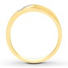 Thumbnail Image 2 of Previously Owned Men's Diamond Wedding Band 1/15 ct tw Round-cut 10K Yellow Gold - Size 14