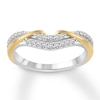 Thumbnail Image 1 of Previously Owned Diamond Anniversary Band 1/4 ct tw Round-cut 14K Two-Tone Gold - Size 5
