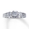 Thumbnail Image 1 of Previously Owned Diamond Engagement Ring 1 ct tw Round-cut 14K White Gold Size 11