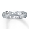 Previously Owned THE LEO Anniversary Band 1 ct tw Princess-cut Diamonds 14K White Gold