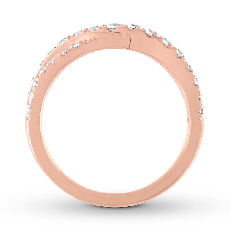 Main Image 2 of Previously Owned THE LEO Diamond Anniversary Band 5/8 ct tw Round-cut 14K Rose Gold - Size 9.75