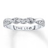 Thumbnail Image 1 of Previously Owned THE LEO Diamond Wedding Band 1/4 ct tw Round-cut 14K White Gold - Size 10