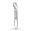 Thumbnail Image 3 of Previously Owned THE LEO Diamond Wedding Band 1/4 ct tw Round-cut 14K White Gold - Size 10