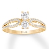 Previously Owned Ever Us Diamond Engagement Ring 3/4 ct tw Round-cut 14K Yellow Gold