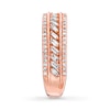 Thumbnail Image 3 of Previously Owned Emmy London Diamond Ring 1/2 ct tw Baguette & Round 10K Rose Gold