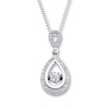 Thumbnail Image 0 of Previously Owned Unstoppable Love 1/3 ct tw Round-cut 10K White Gold Necklace