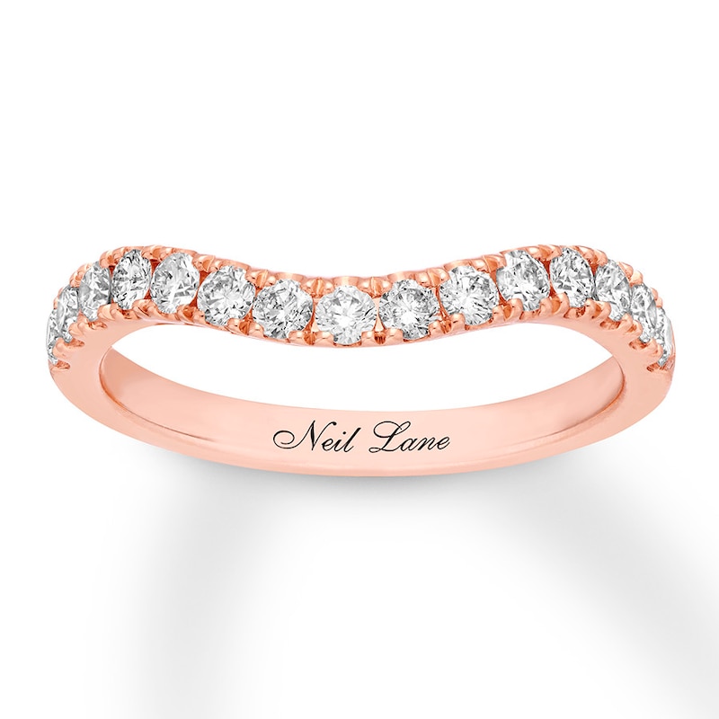 Previously Owned Neil Lane Diamond Wedding Band 1/2 ct tw Round-cut 14K Rose Gold