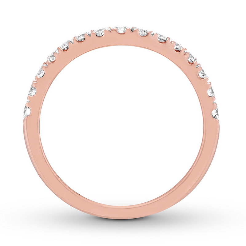 Main Image 2 of Previously Owned Neil Lane Diamond Wedding Band 1/2 ct tw Round-cut 14K Rose Gold