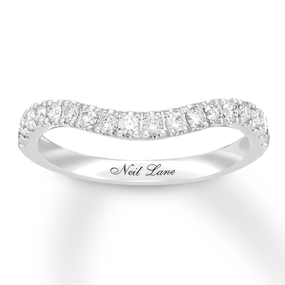 Previously Owned Neil Lane Diamond Wedding Band /3 ct tw Round-cut 14K White Gold