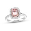 Thumbnail Image 1 of Previously Owned Neil Lane Morganite Engagement Ring 5/8 ct tw Round-cut Diamonds 14K Two-Tone Gold