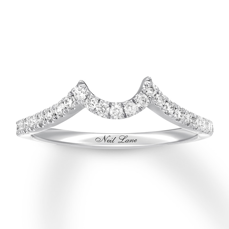 Main Image 1 of Previously Owned Neil Lane Diamond Wedding Band 1/4 ct tw Round-cut 14K White Gold