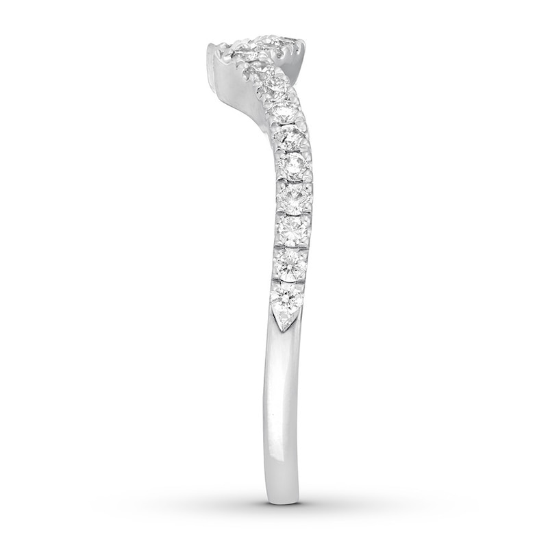 Main Image 3 of Previously Owned Neil Lane Diamond Wedding Band 1/4 ct tw Round-cut 14K White Gold