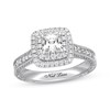 Thumbnail Image 1 of Previously Owned Neil Lane Engagement Ring 1-1/2 ct tw Princess & Round-cut Diamonds 14K White Gold