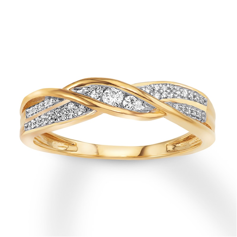 Previously Owned Diamond Anniversary Band 1/6 ct tw Round-cut 10K Yellow Gold