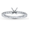 Thumbnail Image 1 of Previously Owned Diamond Ring Setting 5/8 ct tw Round-cut 14K White Gold