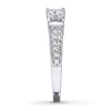 Thumbnail Image 3 of Previously Owned Diamond Engagement Ring 3/4 ct tw Princess & Round-cut 14K White Gold