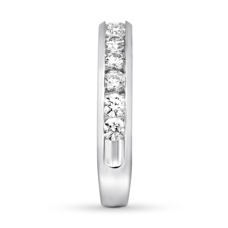 Main Image 3 of Previously Owned Diamond Anniversary Band 1 ct tw Round-cut 10K White Gold