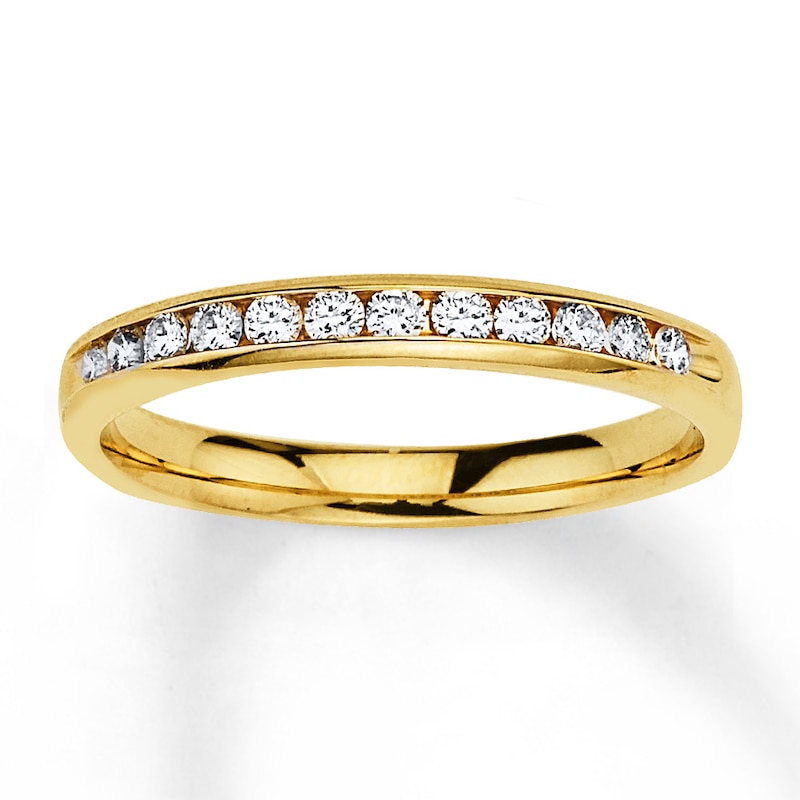 Previously Owned Diamond Anniversary Band 1/4 ct tw Round-cut 10K Yellow Gold