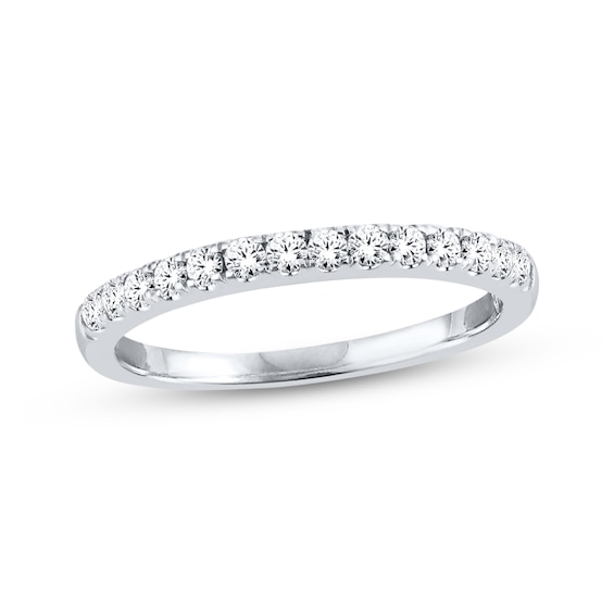Previously Owned Diamond Anniversary Band 1/3 ct tw Round-cut 10K White Gold