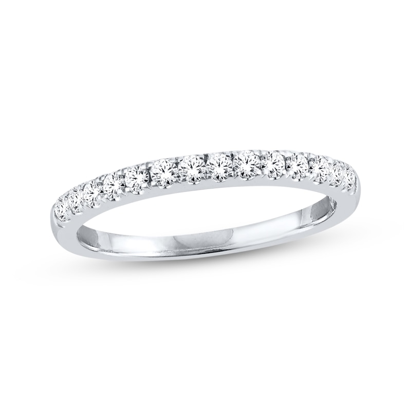 Main Image 1 of Previously Owned Diamond Anniversary Band 1/3 ct tw Round-cut 10K White Gold