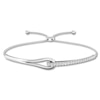 Thumbnail Image 1 of Previously Owned Love + Be Loved Diamond Bolo Bracelet 1/2 ct tw 10K White Gold 9.5&quot;