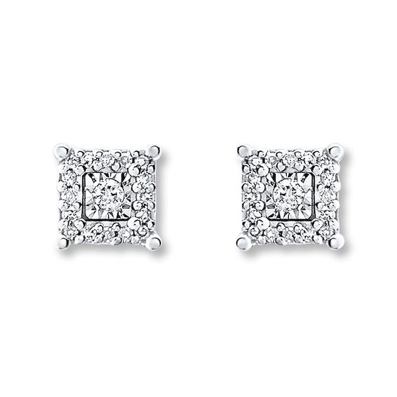 1 10 carat diamond earrings sterling silver