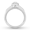 Thumbnail Image 1 of Previously Owned Diamond Engagement Ring 1/3 ct tw Round-cut 10K White Gold