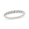 Previously Owned Diamond Wedding Band 1/8 ct tw Round-cut 10K White Gold