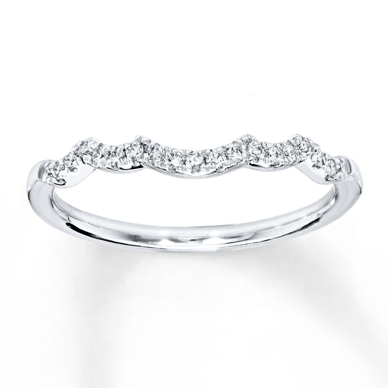 Previously Owned Diamond Wedding Band 1/8 ct tw Round-cut 14K White Gold
