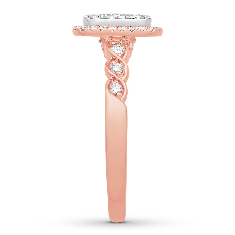 Previously Owned Diamond Fashion Ring 1/2 Carat tw 10K Two-Tone Gold