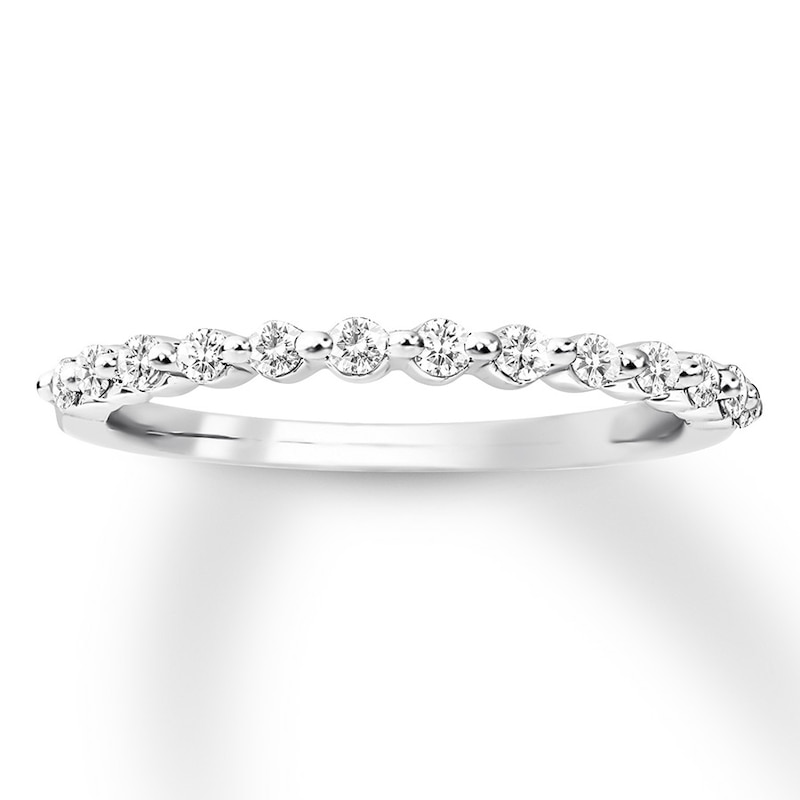 Main Image 1 of Previously Owned Diamond Anniversary Band 1/3 ct tw Round-cut 10K White Gold