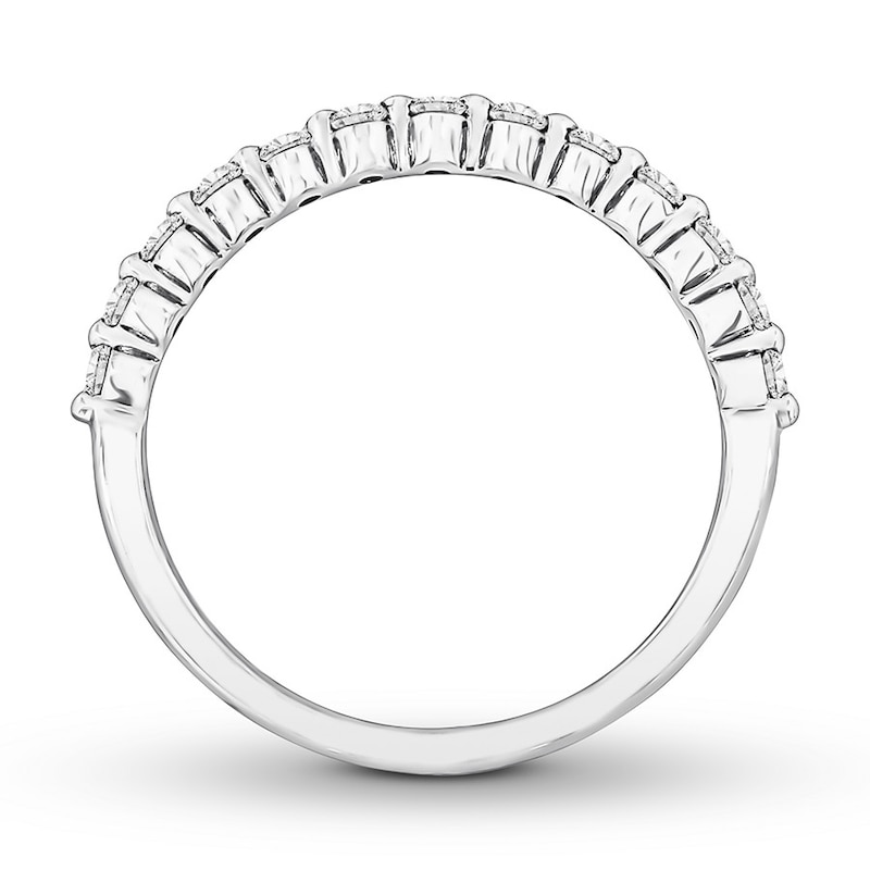 Main Image 2 of Previously Owned Diamond Anniversary Band 1/3 ct tw Round-cut 10K White Gold